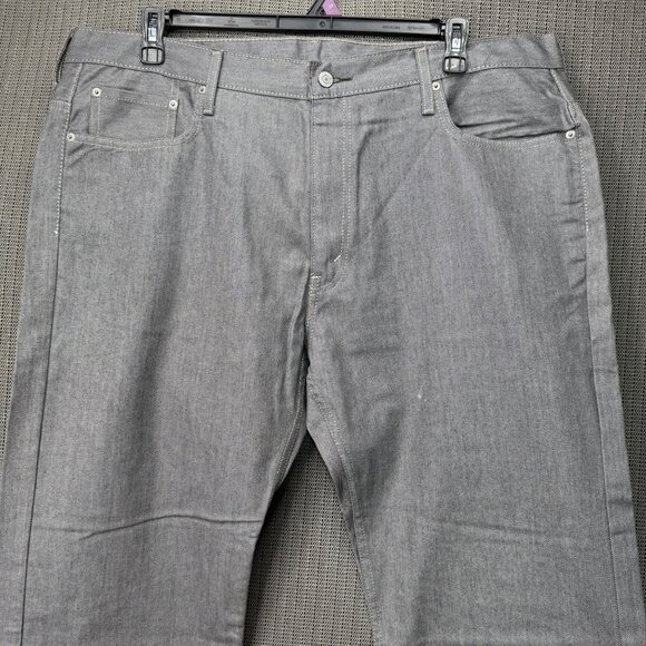 Levis 569 Mens Size W40 L30 Gray Straight Fit Denim Jeans - Picture 8 of 9